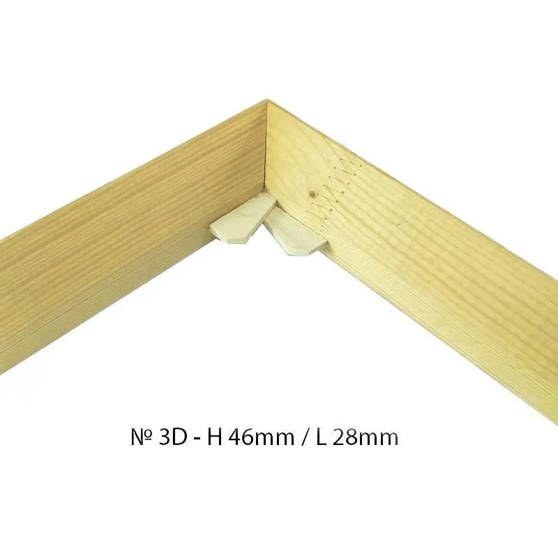 Stretcher bar profile #3D - gallery wrap